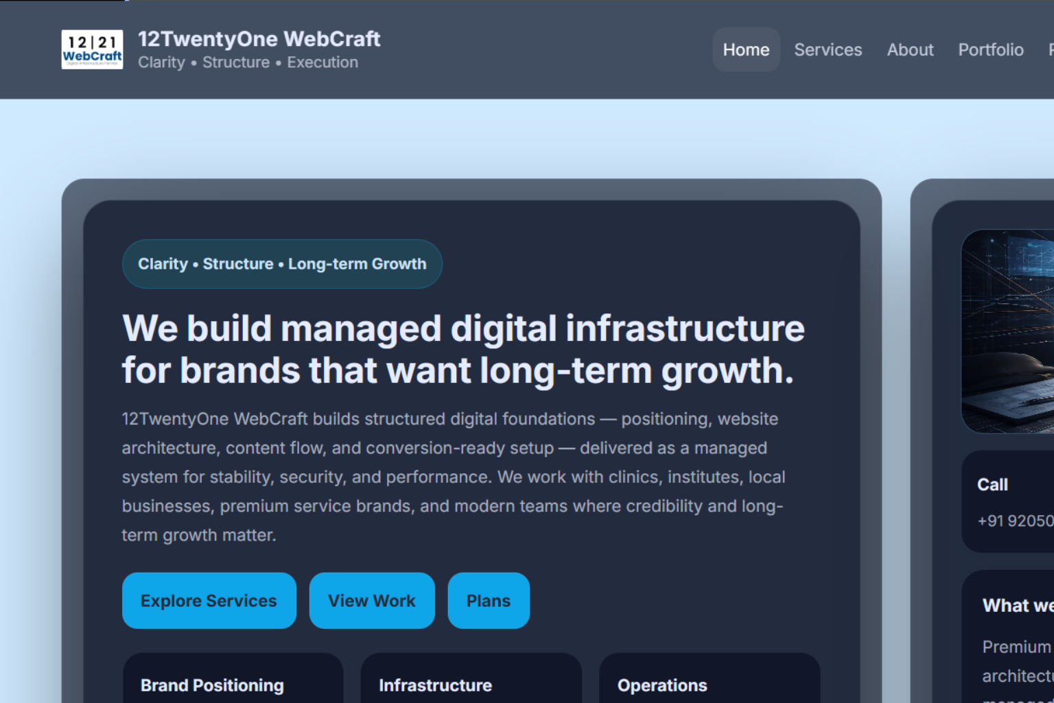 12TwentyOne WebCraft Preview